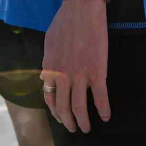 Amazfit Helio Ring worn on finger
