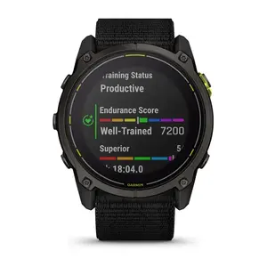 Garmin Enduro 3 front view with Training Status display