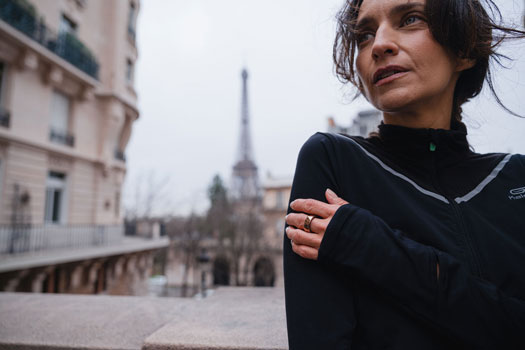 Circular Ring 2 worn on finger in Paris