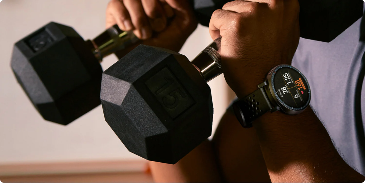 Amazfit Active Max during training