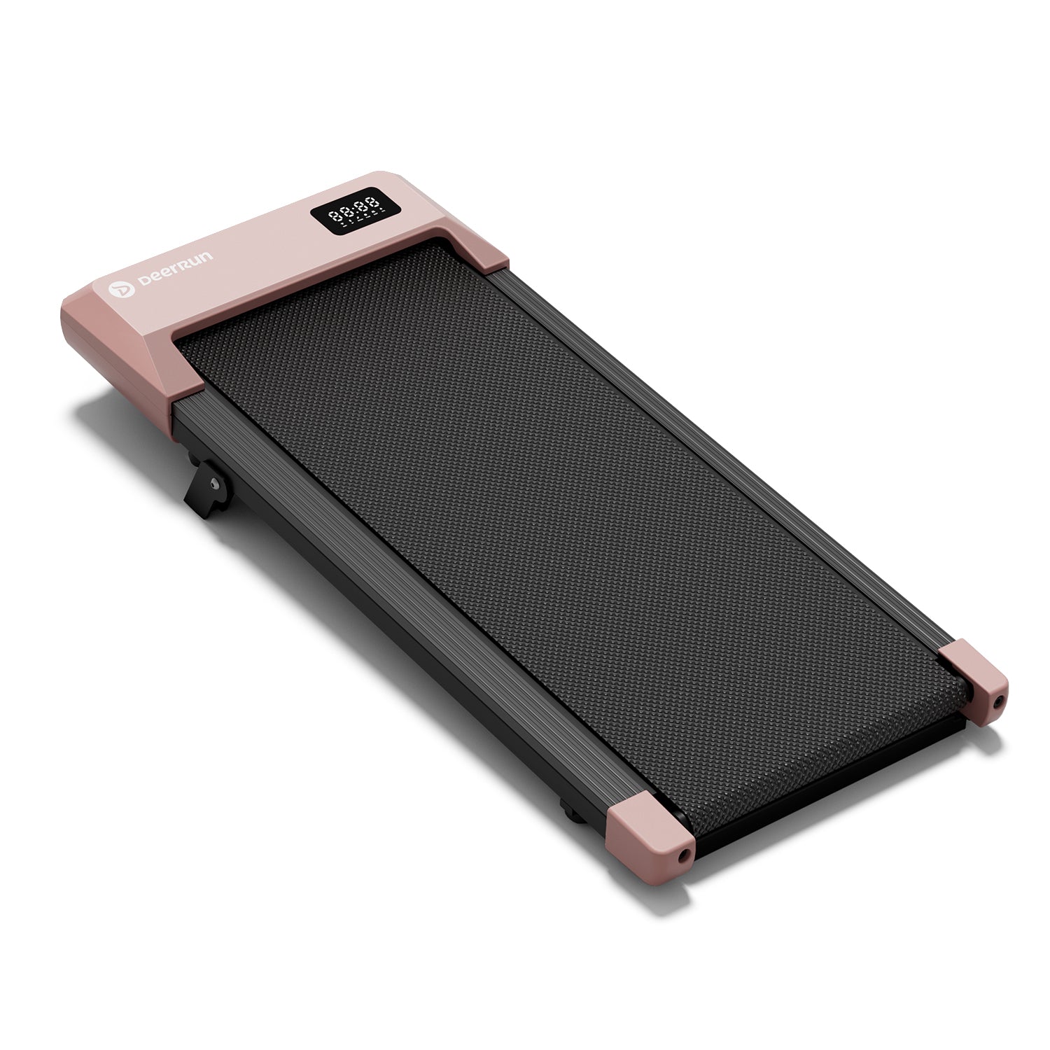DeerRun Q2 Urban walking pad in rose gold, front-facing product shot on a white background