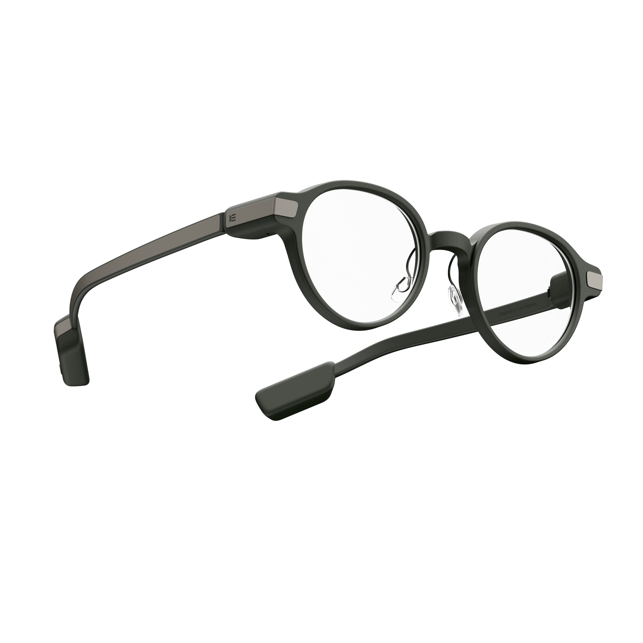 Even Realities G1 smart glasses green perspective view