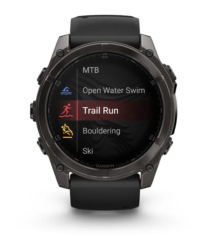 Garmin Fenix 8 AMOLED activity selection