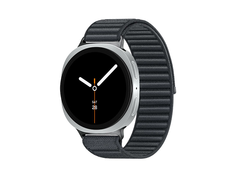 Samsung Galaxy Watch 8 in silver colorway with magnetic band