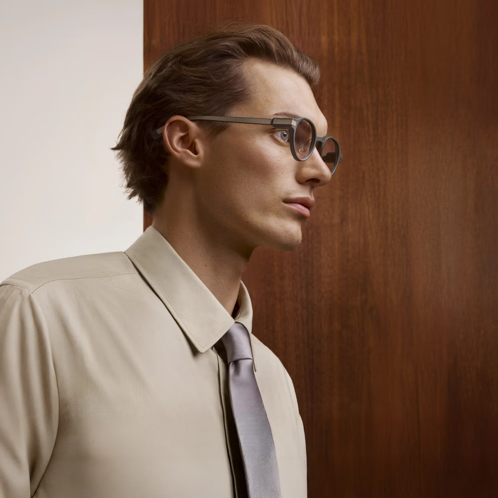 Even Realities G1 side profile showing the slim temple design