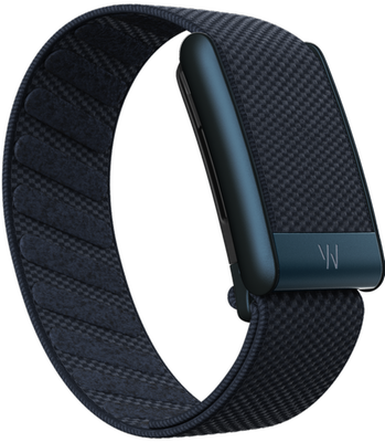 Whoop 5 navy blue woven band front view