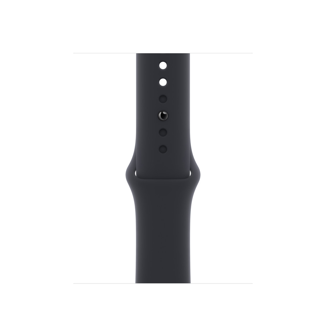 Apple Watch SE 2nd generation Midnight Sport Band buckle detail