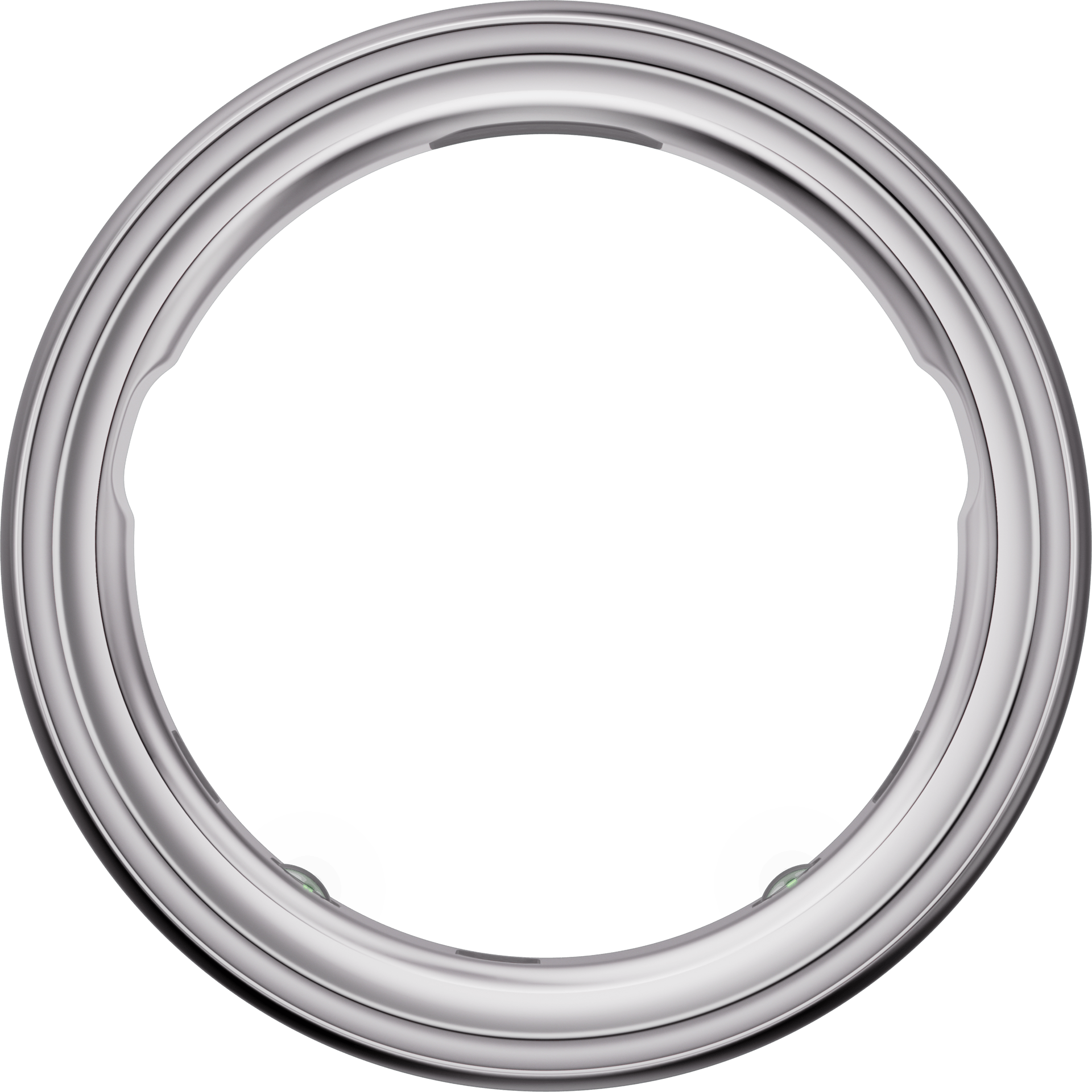 Oura Ring 4 Silver front view