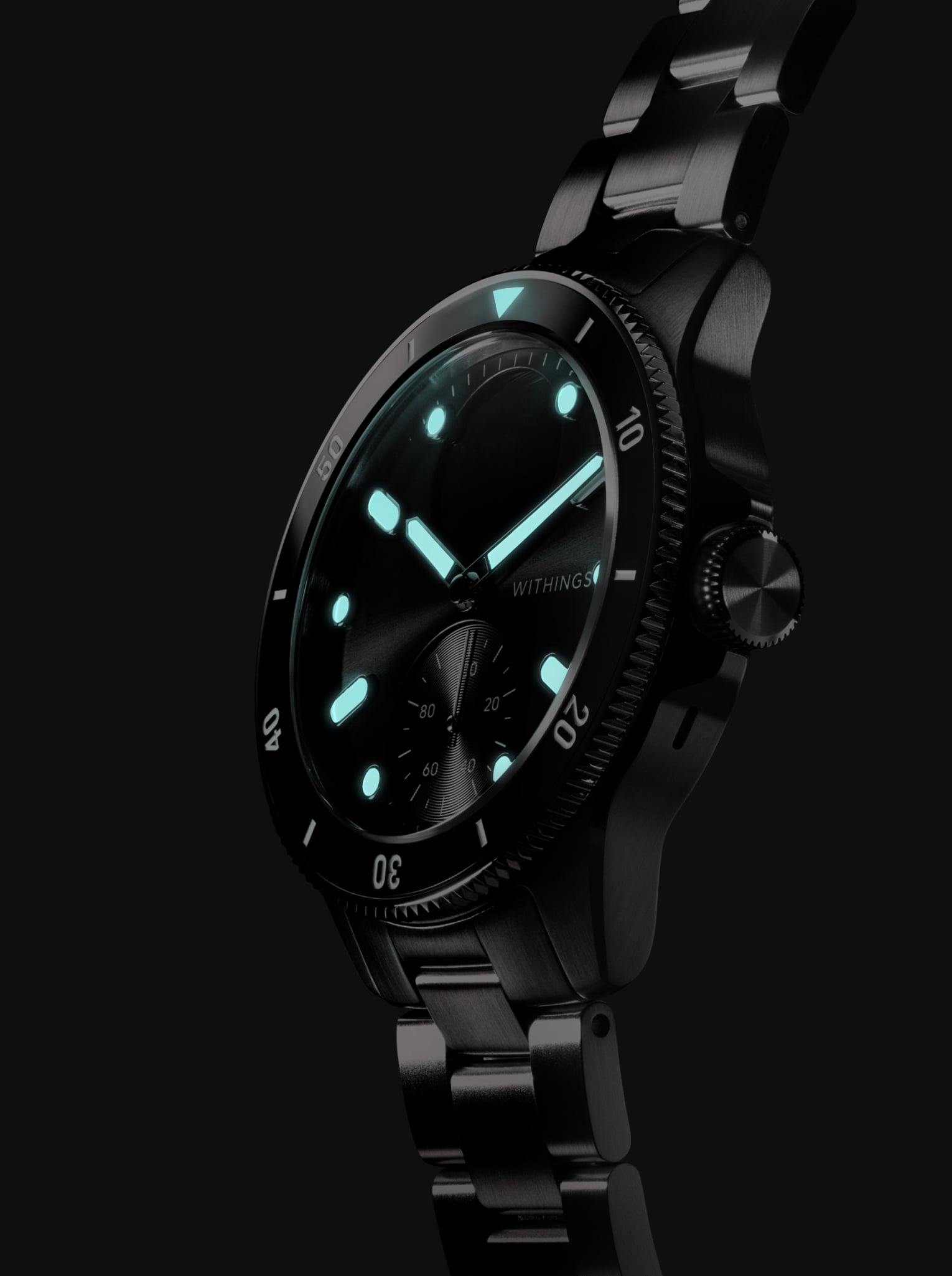 Withings ScanWatch Nova dark variant with luminous dial