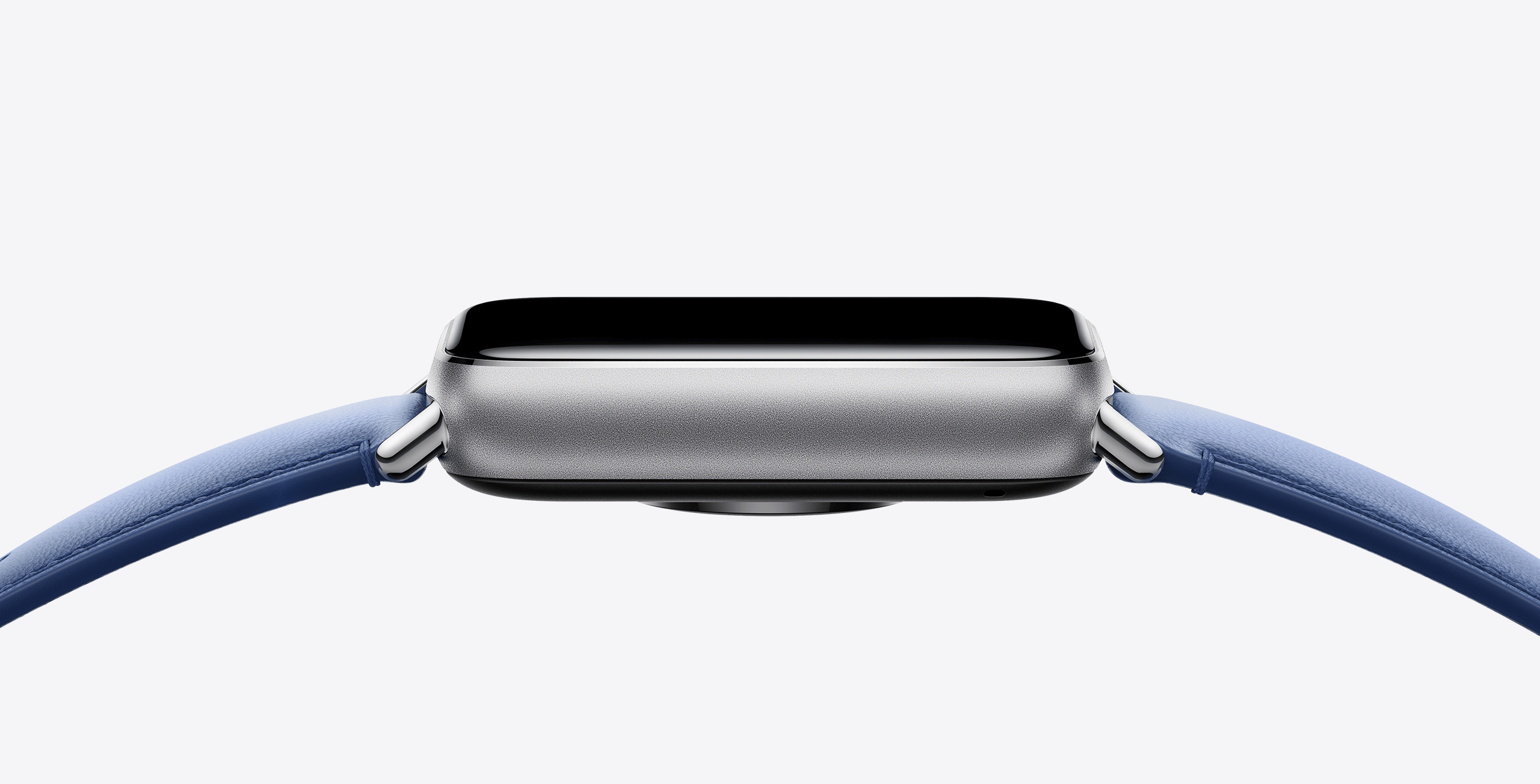 Side profile of the Xiaomi Smart Band 9 Pro showing its slim frame