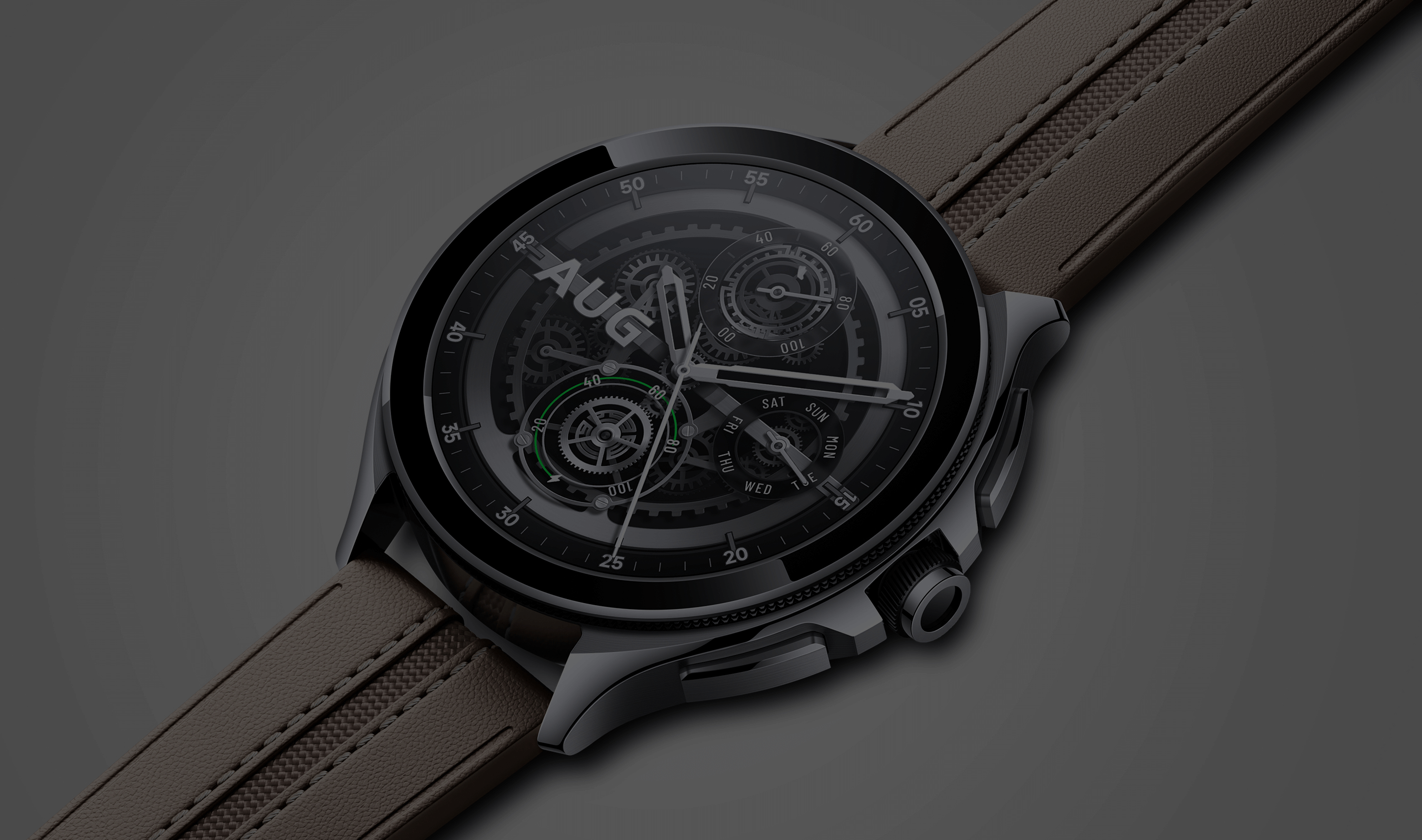 Xiaomi Watch 2 Pro side profile in dark finish